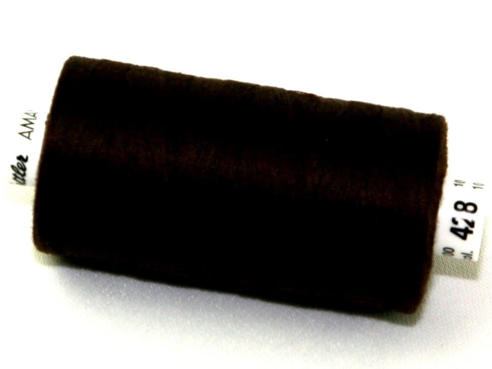 Mettler Seralon Polyester Sewing Thread 428 Chocolate for Dressmaking - each