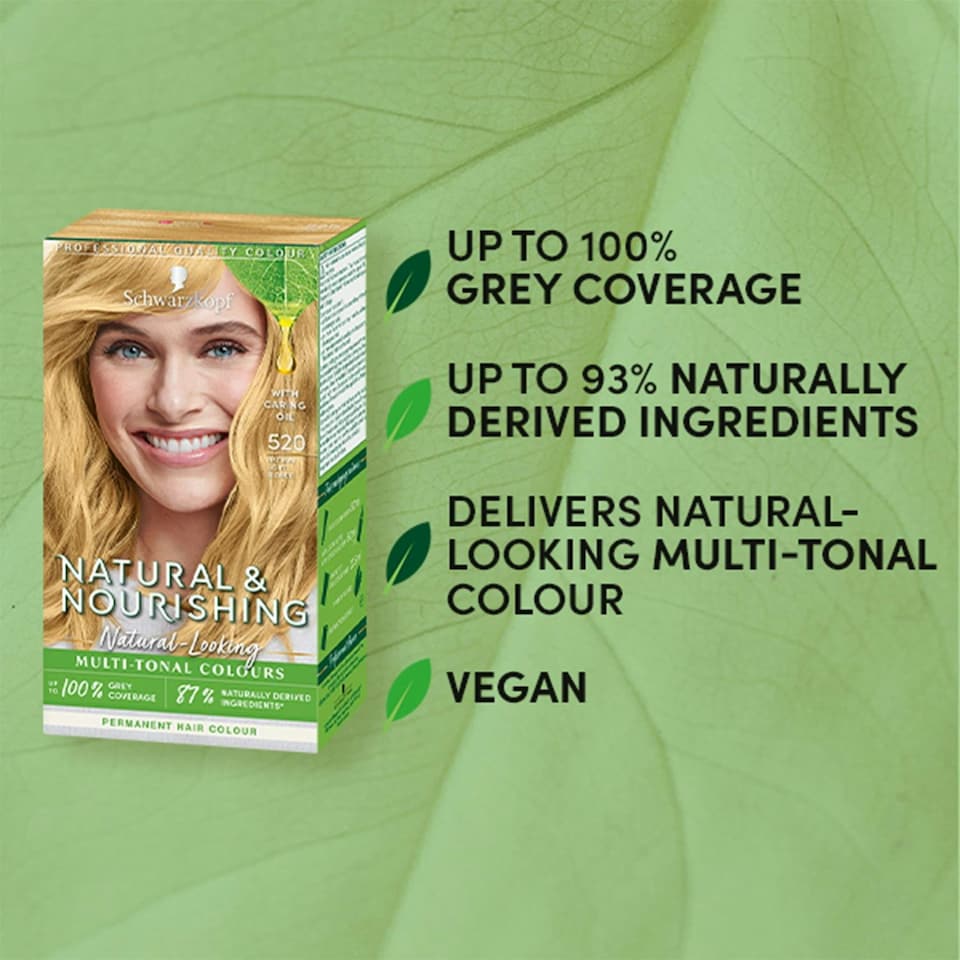 image 1 of Schwarzkopf Natural&Nourishing 520 - Natural Light Blonde N/A