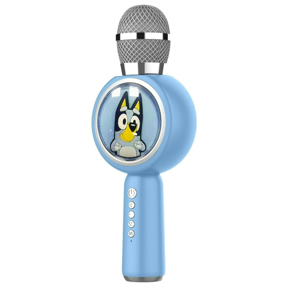 image 1 of Bluey Karaoke Microphone and Wireless Speaker with LED Lights