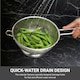image 6 of Buckingham Stainless Steel Micro-perforated Deep Colander / Strainer 16.5 cm Long Handle