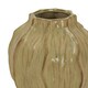 image 2 of Sabbia Collection Squat Seed Pod Vase - Ceramic - L22 x W22 x H26 cm - Brown Brown