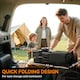 image 9 of Outsunny Folding Wagon Garten Cart Collapsible Camping Trolley on Wheels, Grey