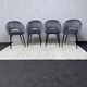 image 9 of Grey Velvet Dining Chairs Set of 4 Modern Metal Legs for Living Room and Office Grey