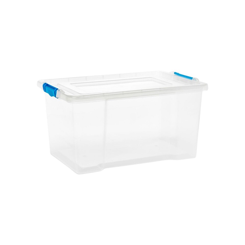 image 1 of Medium Under Bed Clear Storage Box | Clear | 1