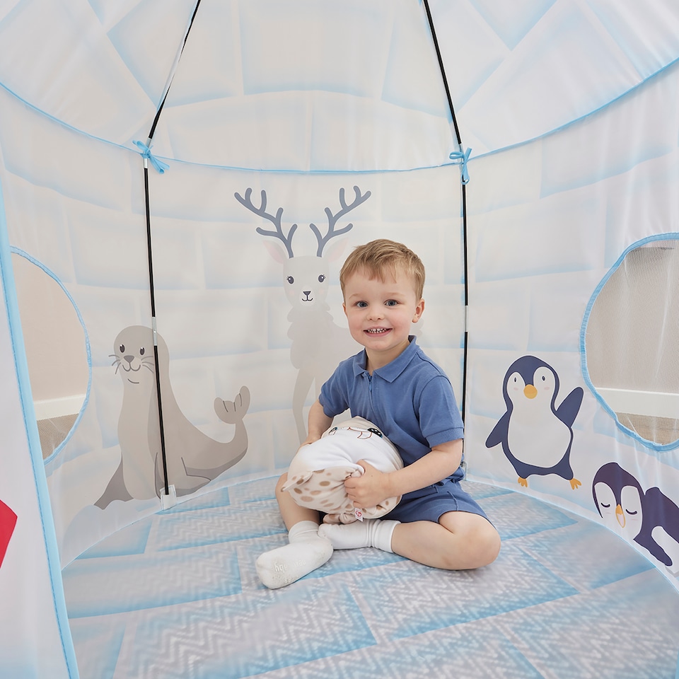 image 1 of Kids Arctic Play Tent and Play Mat Set