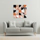 image 2 of Geometric Circles in Autumn Colours (Canvas Print) 61 x 61 x 4cm