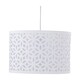 image 3 of First Choice Lighting Set of 2 White Laser Cut 33cm Pendant Lightshades White