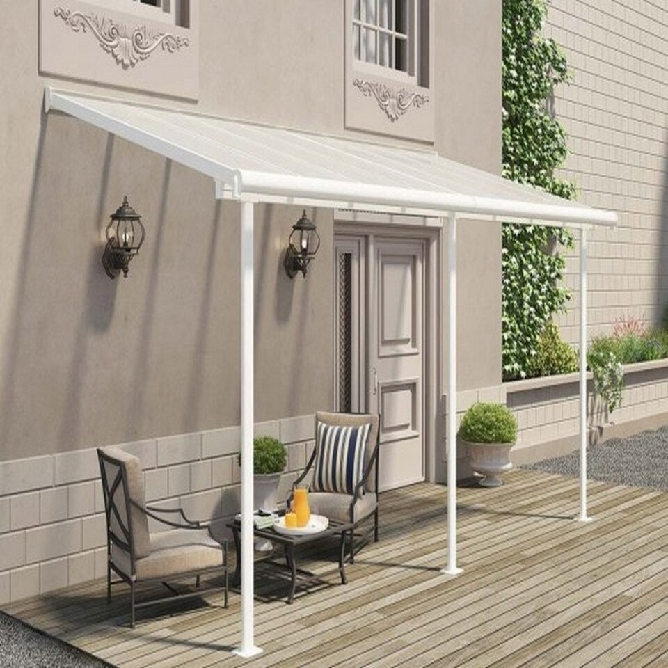 image 1 of Patio Cover Sierra 2.3 x 4.6 Clear - Polycarbonate - L447.5 x W224 x H300 cm - White White