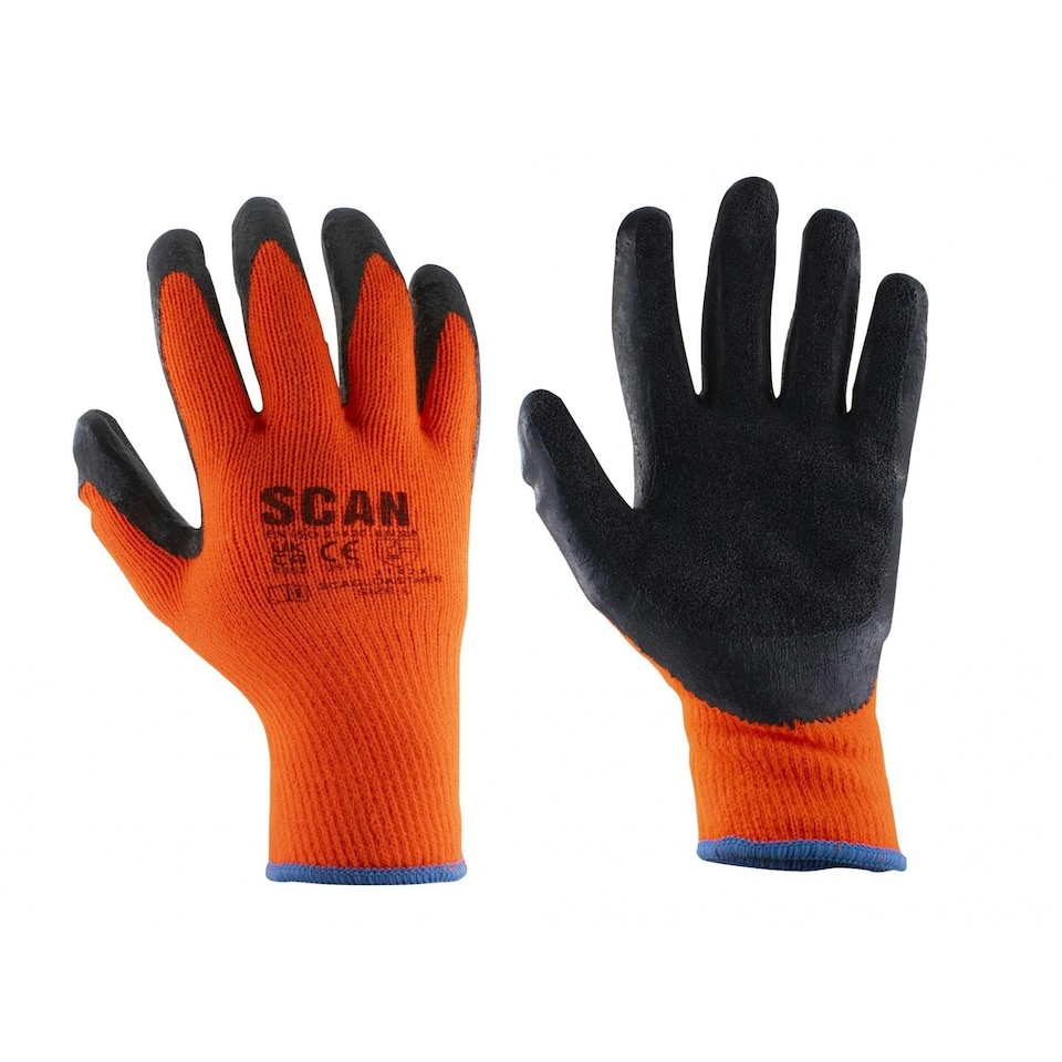 image 1 of Scan Thermal Latex Coated Gloves - Multi Colour - Size 8 Medium (1 Pair) Multi | Size 8 Medium (1 Pair)