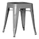 image 2 of Interiors by Premier Grey Powder Coated Metal Cubic Square Stool