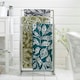 image 4 of Mixed Leaves 100% Cotton 550gsm Supersoft Towels Blue | Teal | Bath towel