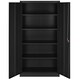 image 5 of Filing Cabinet Set - 5 height-adjustable shelves, lockable doors | Black | black | 40 x 90 x 180 cm | 2