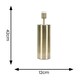 image 3 of ValueLights Lexy Antique Brass Single Stem Dimmable Touch Table Lamp Base