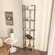 image 3 of Decorotika Alice 180 cm 5-tier Metal Frame  Corner Bookshelf  - 45 cm W x 19.6 cm D x 180 cm H