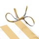 image 2 of Wide Striped Garden Bench Seat Pad Yellow