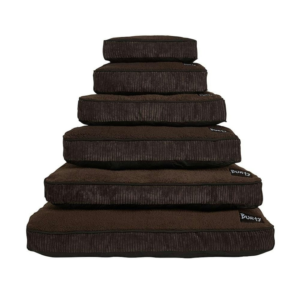 image 1 of Brown Dog Bed - Small To XL Sizes - Fleece - Bunty Snooze Brown | L