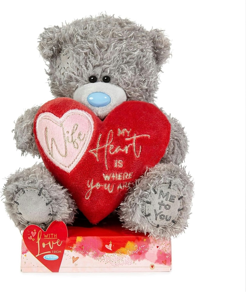 image 1 of Me To You Tatty Teddy 'Wife My Heart Is Where You Are' 15cm Bear