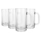 image 1 of Argon Tableware 540ml Beer Mugs - Glass Pint Steins with Handle Heavy Duty Soda Lime Glass Drinking Mugs Set | Clear | Clear | One Size | 4