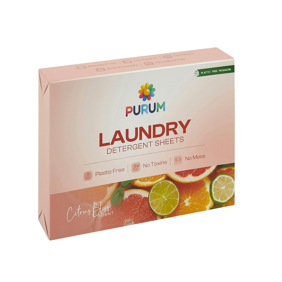 image 1 of 64-Pack Citrus Scented Laundry Detergent Sheets
