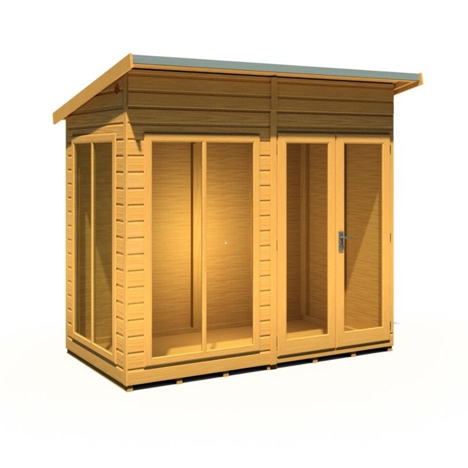 image 1 of Lela 8x4 Summerhouse - L162.1 x W252.4 x H229.9 cm Brown