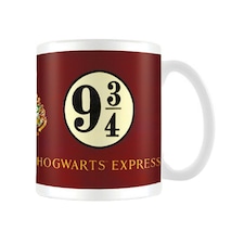 Harry Potter Platform Nine and Three Quarters Mug - White/Maroon - One Size