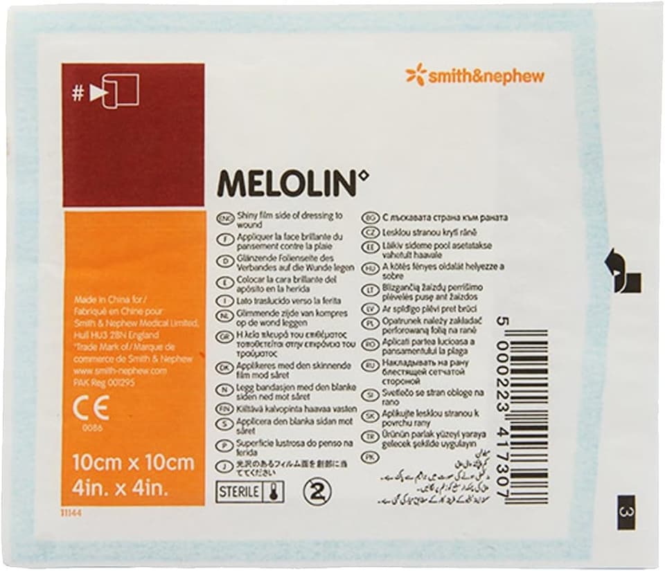 image 1 of Melolin Dressings 10 x 10cm Pack of 100