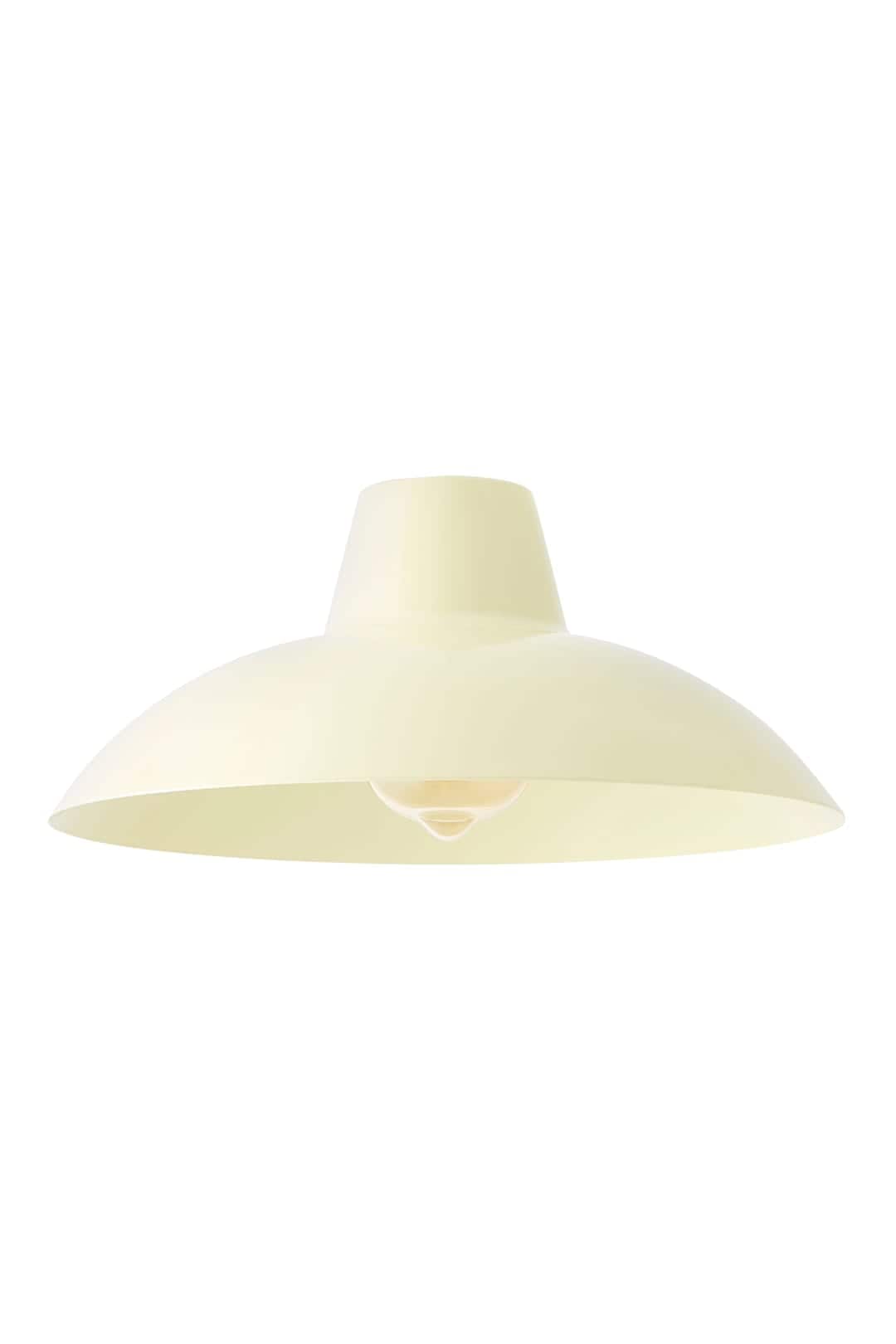 ValueLights Civic Metal Cream Ceiling Pendant Shade with LED Bulb
