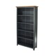 image 2 of Core Products Dunkeld Midnight Blue Tall Bookcase With Wooden Top, H180.0cm x W90.0cm x D30.0cm Blue