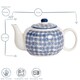 image 3 of Nicola Spring Hand-Printed Teapot - 820ml - Orange