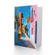 image 2 of Colourful Houses Italian Village Street Him Her Birthday Card