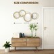 image 6 of HOMCOM Metal Wall Art Decorative Mirror Decor Modern Wall Sculpture 