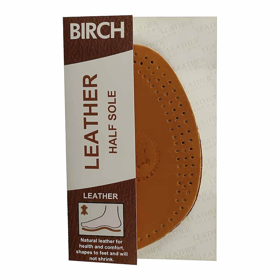 image 1 of BIRCH Leather Half Insoles for Women - Shoe Comfort Inserts