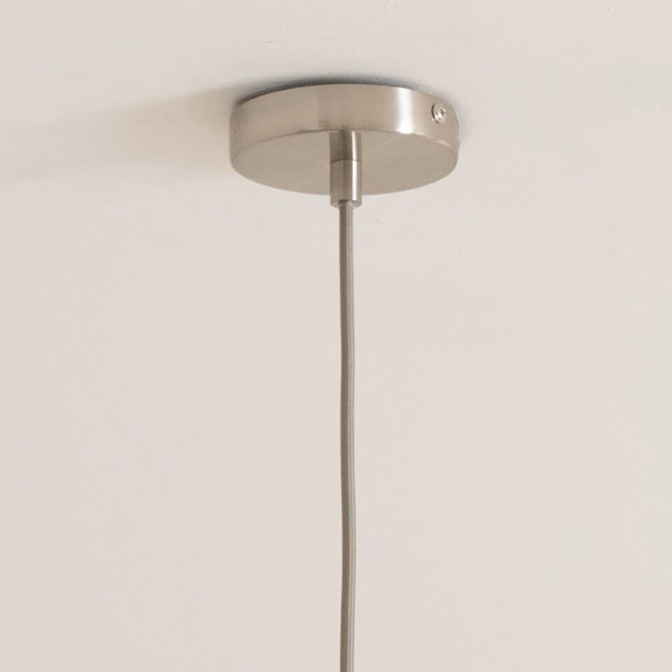image 1 of ValueLights Corinne Green Glass Brushed Chrome Cap Light and Bulb
