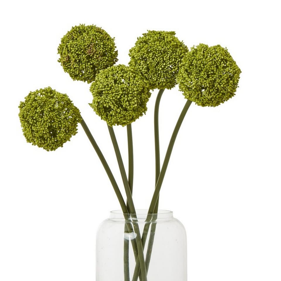 image 1 of Allium (Single Stem Flower) - Plastic - Height 75 cm - Green