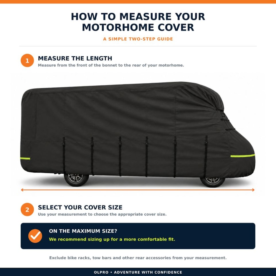image 1 of 4 Ply Breathable Black Motorhome Cover