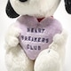 image 4 of Steiff Snoopy Purple Heartbreakers Club Soft Toy | Multi | Purple Heart