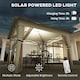 image 3 of Outsunny 3.36x3.36m Pop Up Gazebo w/ Solar-Powered LED Lights Netting Khaki