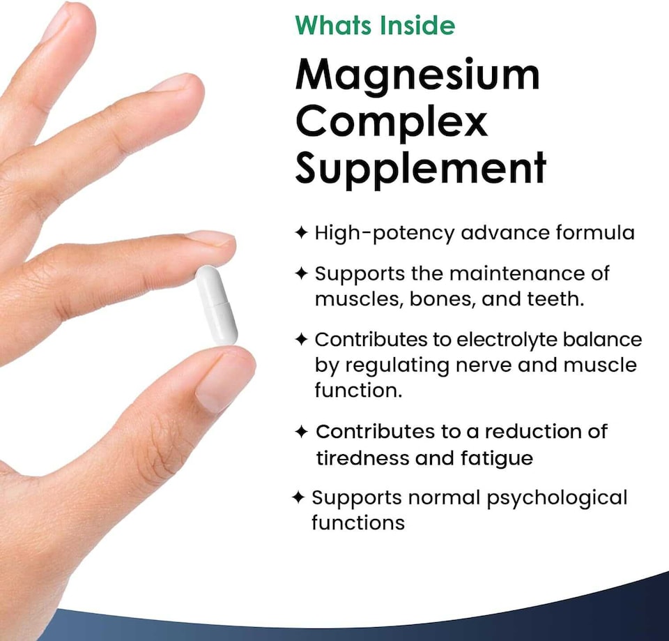 image 1 of Magnesium Complex 4-in-1 1836mg Glycinate, Citrate, Malate+