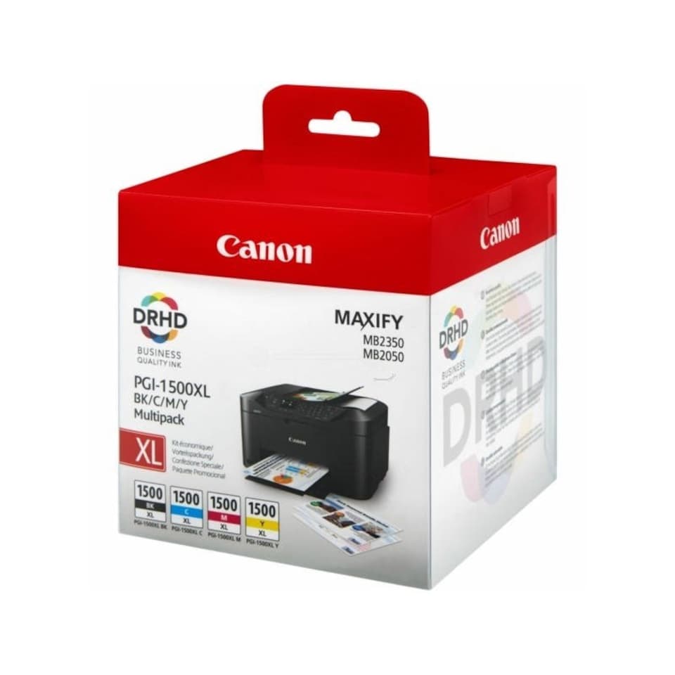Canon PGI-1500XL Black & Colour High Yield Ink Cartridge 1x34ml + 3x12ml - 9182B010 N/A