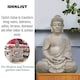 image 5 of Sitting in Meditation Buddha Brown Indoor and Outdoor Statue&nbsp;L30 W24 H41 cm