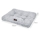 image 2 of SKYLOS Dog Bed Plush Soft Rose Velvet Non-Slip Pet Crate Keneel Mat | Grey | XXXL | One Size