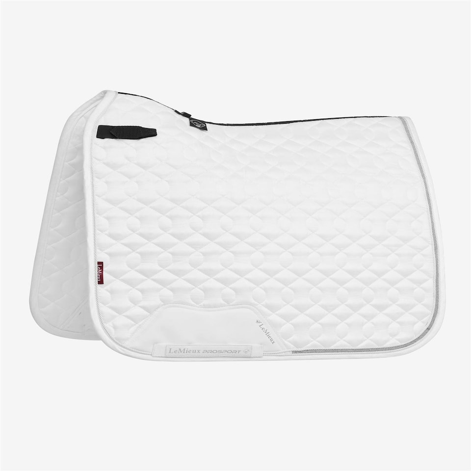 image 1 of LeMieux Crystal Suede Dressage Pad White | Large