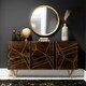 image 2 of Jusleen Solid Mango Wood 2 Door 3 Drawer Extra Large Sideboard Brown