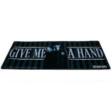 Wednesday Jumbo Striped Desk Mat - Black/White/Grey - 30cm x 70cm