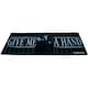 image 1 of Wednesday Jumbo Striped Desk Mat - Black/White/Grey - 30cm x 70cm