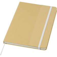 Nelida Hard Cover Recycled A5 Notebook - White - One Size