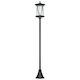 image 1 of Outsunny 1.3 M LED Outdoor Street Light, Waterproof IP44, Cool White Black | Black