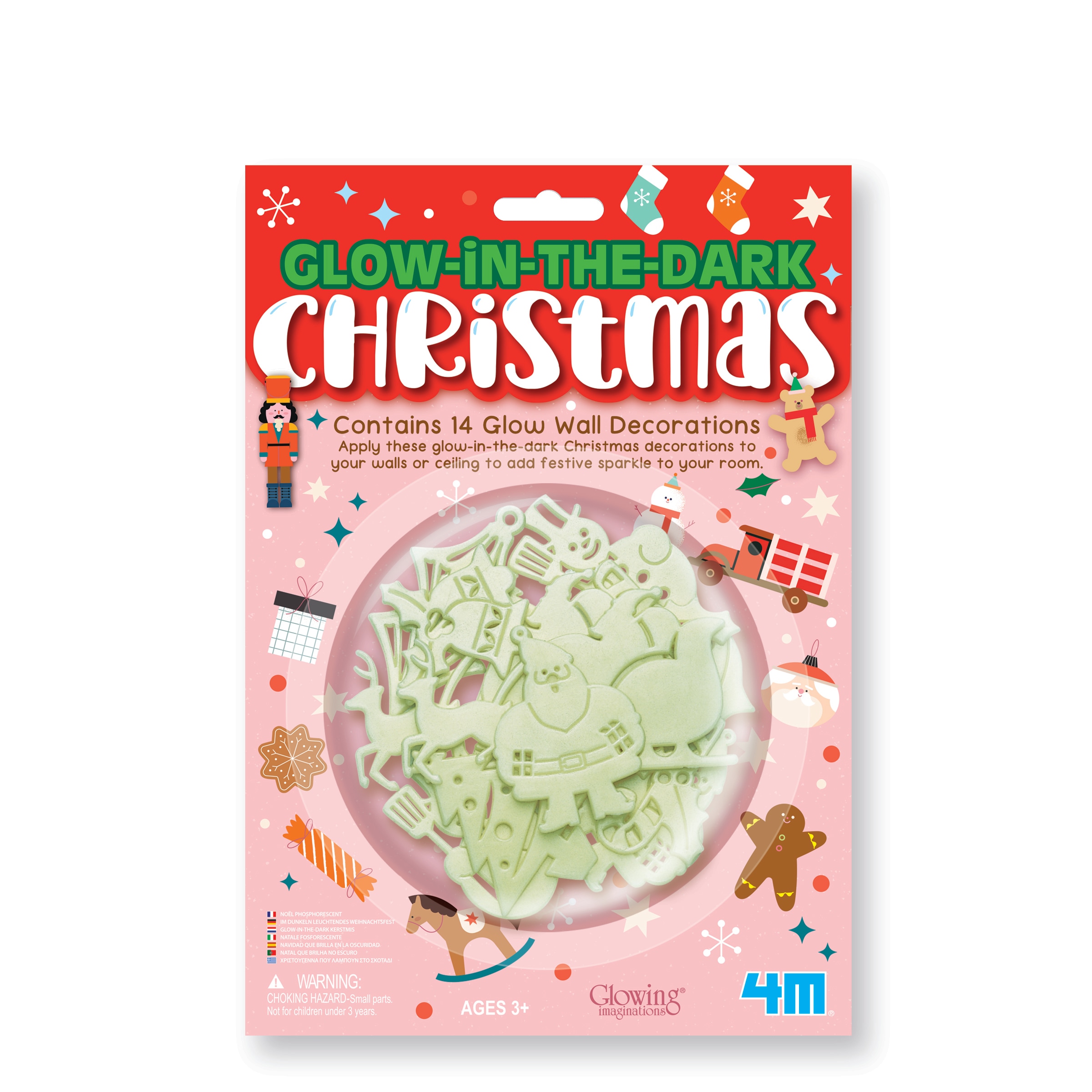 Glow-in-the-Dark Christmas Wall Decorations
