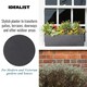 image 5 of Window Box Light Concrete Dark Grey Garden Planter L60 W17 H17.5 cm, 18 ltrs Cap.