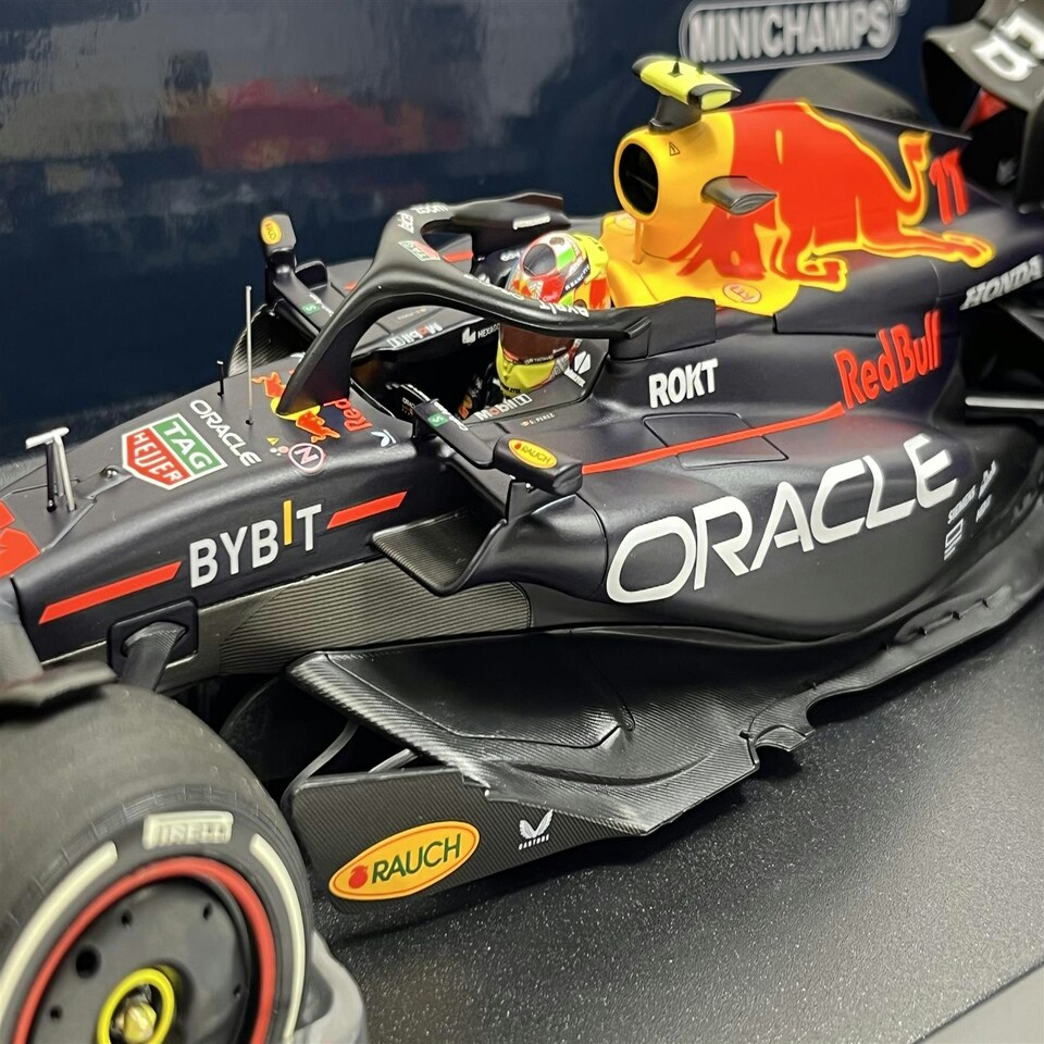 image 1 of Sergio Perez #11 Red Bull Racing RB19 Winner Saudi Arabian GP 2023 1:18 Minichamps 110230111